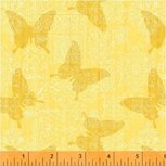 Vlinders op gele ondergrond