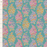 Tilda boeketten met bloemen op een blauwe ondergrond