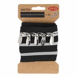 Opry metallic spiraalrits 2 meter Zilver