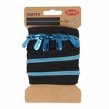 Opry metallic spiraalrits 2 meter Blauw