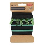 Opry metallic spiraalrits 2 meter Groen