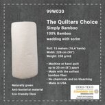 The Quilters Choice Simply Bamboo
