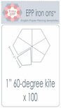 EPP Iron Ons 1 inch 100 60&deg; kite