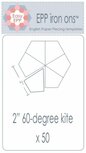 EPP Iron Ons 2 inch 50 60&deg; kite