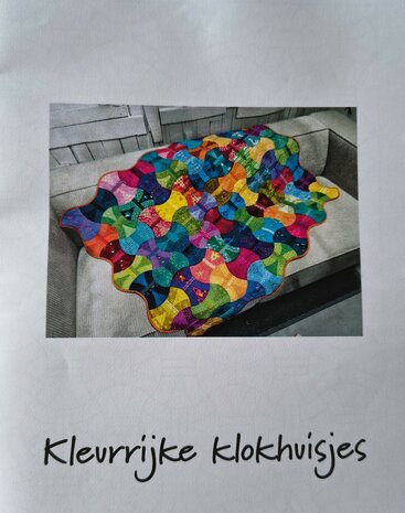 Mallenset en patroon voor het maken van deze vrolijke quilt
