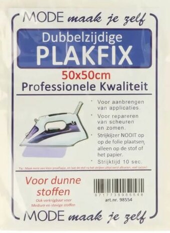 Plakfix dubbelzijdig fijn 50x50cm