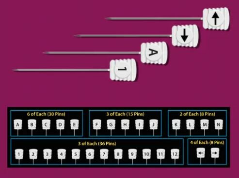 Magic Pins Alphabet spelden