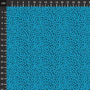 Turquoise/Aqua met stippen