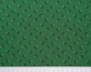 Groene ondergrond met groene print halve cirkel