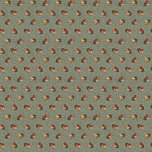 Groene ondergrond met gekleurde blokjes print