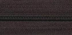 Spiraalrits nylon 1 meter zwart met 2 ritsschuivers maat 3