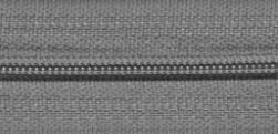 Spiraalrits nylon 3 meter donkergrijs met 6 ritsschuivers maat 3