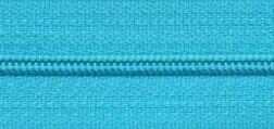 Spiraalrits nylon 3 meter aquablauw met 6 ritsschuivers maat 3