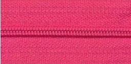 Spiraalrits nylon 5 meter fuchsia met 10 ritsschuivers maat 3