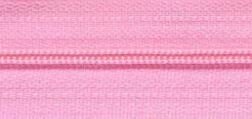 Spiraalrits nylon 5 meter roze met 10 ritsschuivers maat 3