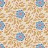 Tilda blauwe bloemen tussen creme takjes